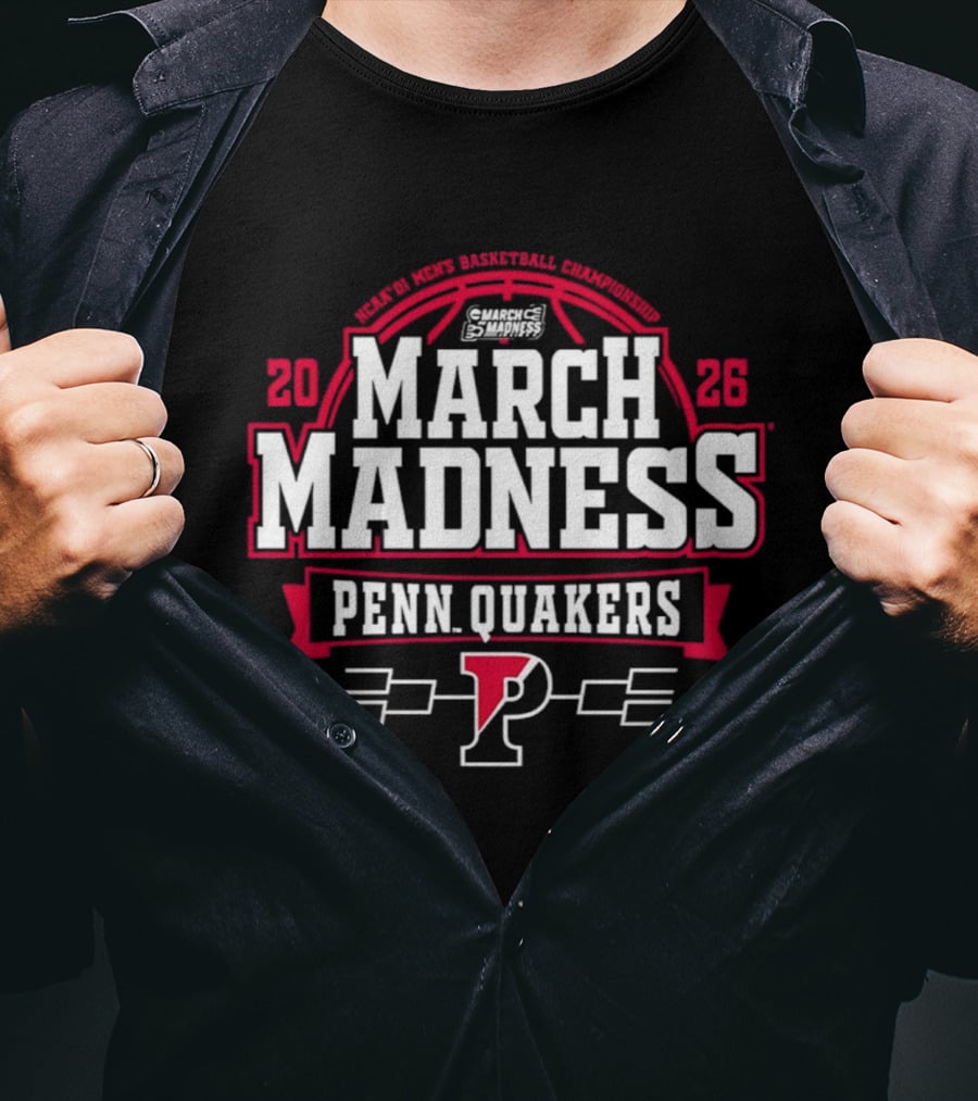 Penn Quakers 2026 NCAA Basketball March Madness T-Shirt