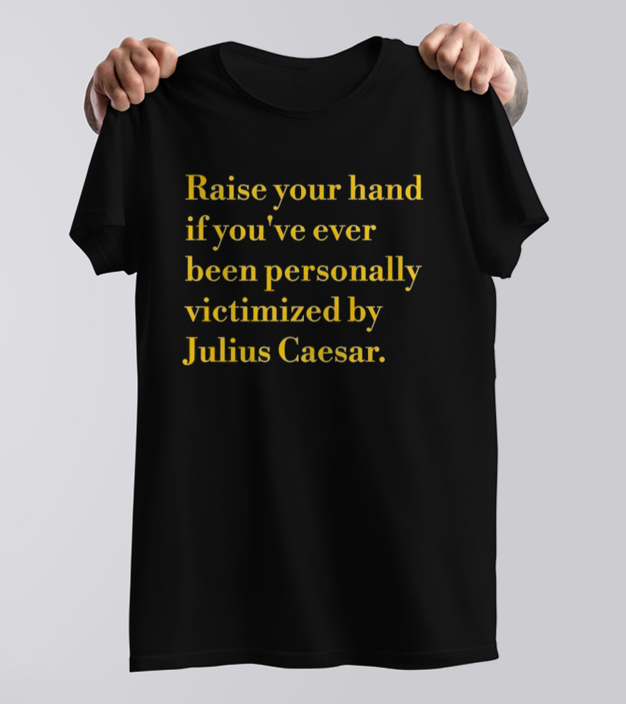 Raise Your Hand If You've Ever Been Personally Victimized By Julius Caesar T-Shirt