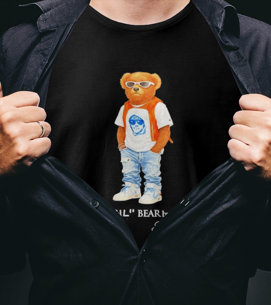 Virgil Abloh X Polo Bear Collaboration With Sunglasses And Stylish Outfit T-Shirt