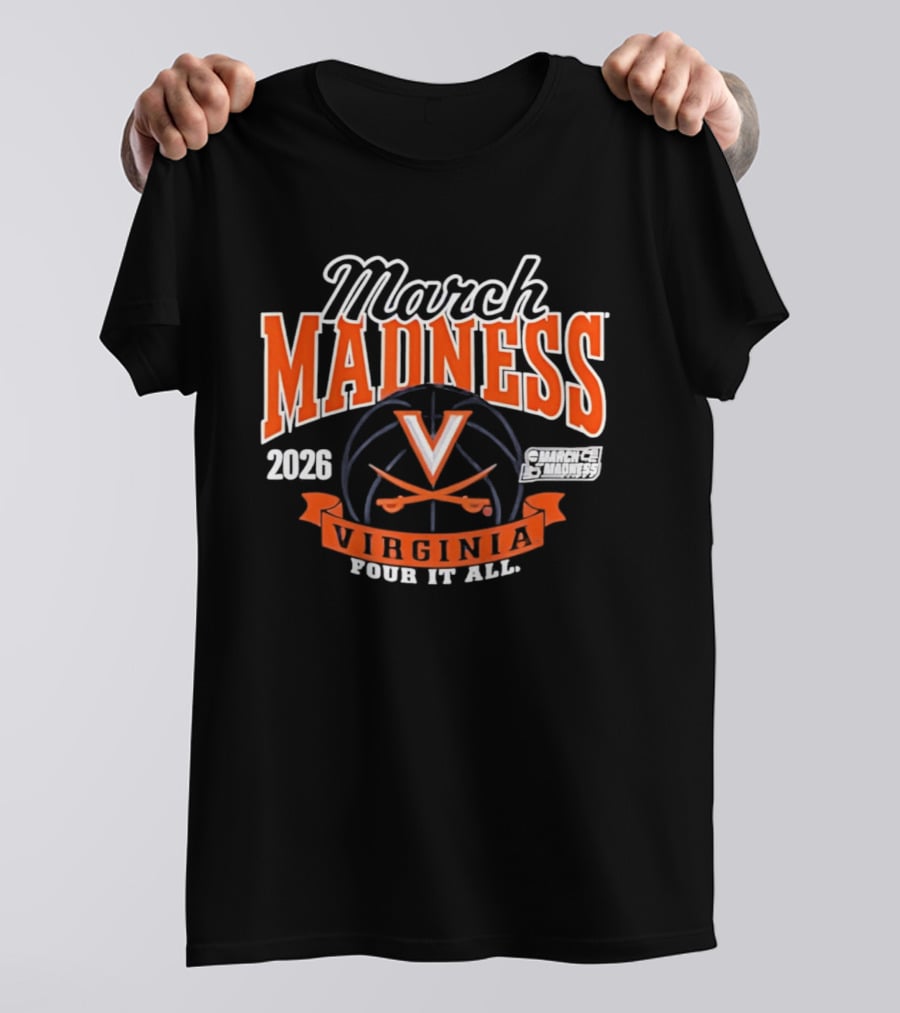 March Madness 2026 Virginia Cavaliers NCAA Women's Basketball Four It All T-Shirt