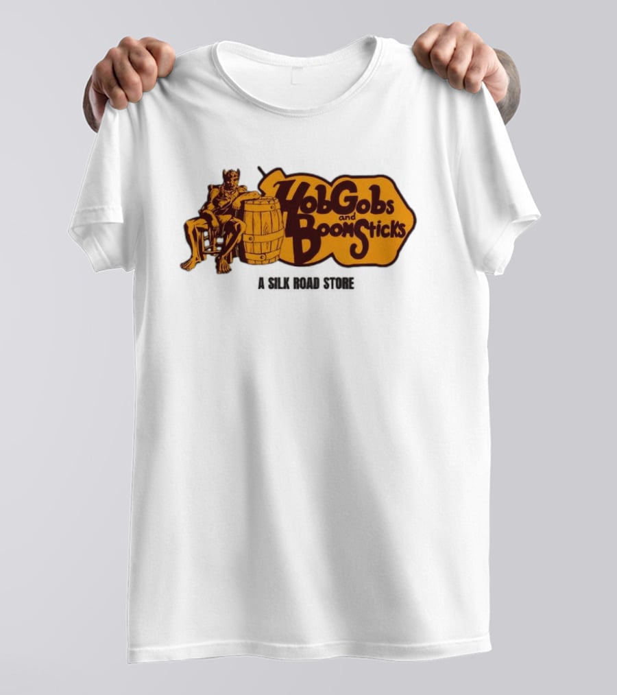 HobGobs And Boom Sticks A Silk Road Store Mythical Goblin Barrel T-Shirt
