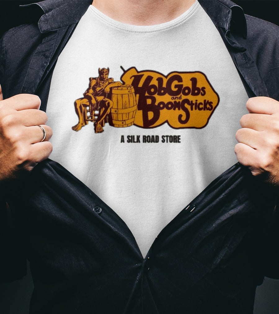 HobGobs And Boom Sticks A Silk Road Store Mythical Goblin Barrel T-Shirt