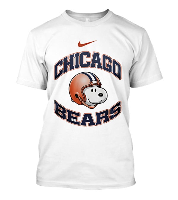 Nike Chicago Bears Snoopy Helmet T-Shirt