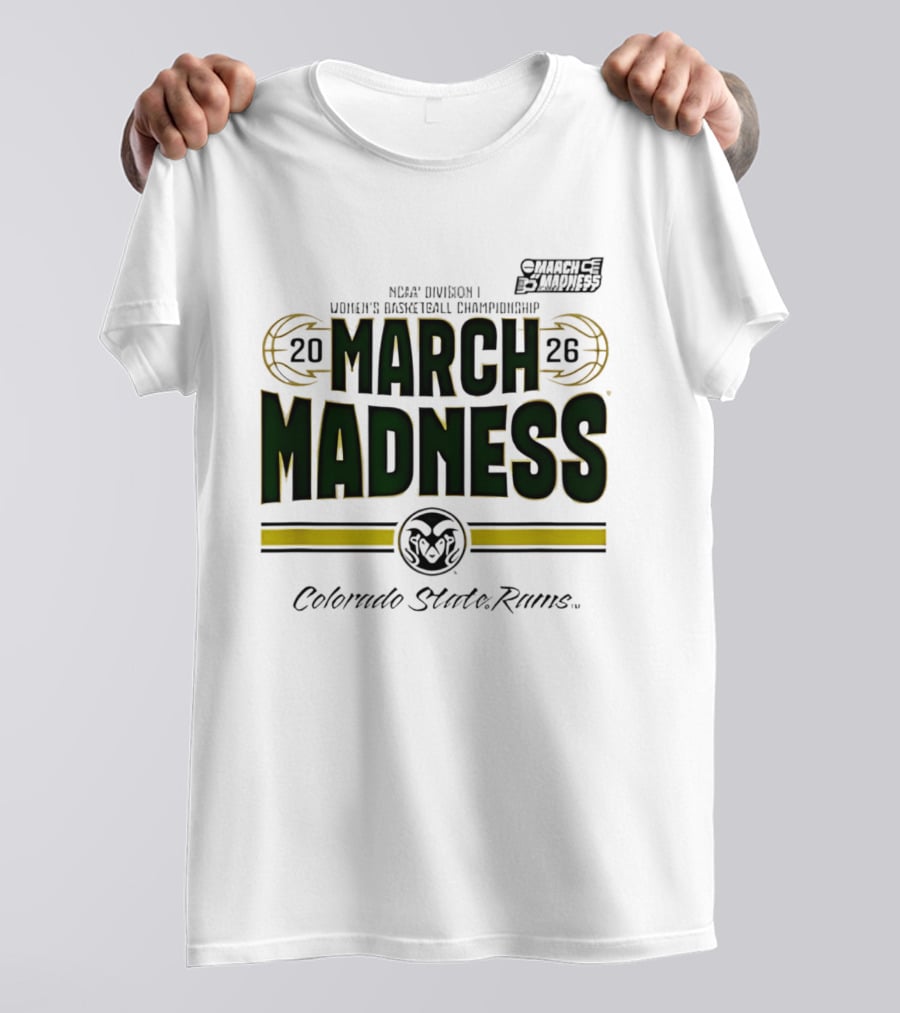 NCAA Division I Women's Basketball Championship Colorado State Rams March Madness 2026 T-Shirt