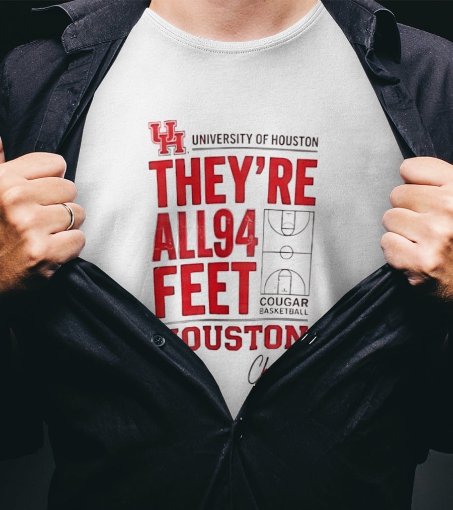 Cougar Basketball They’re All 94 Feet Houston Chris Cenac T-Shirt