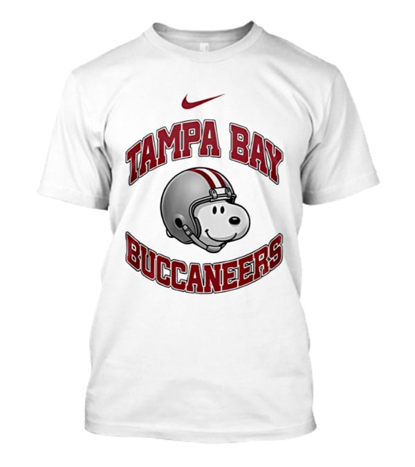 Tampa Bay Buccaneers Snoopy Helmet Nike 2026 T-Shirt