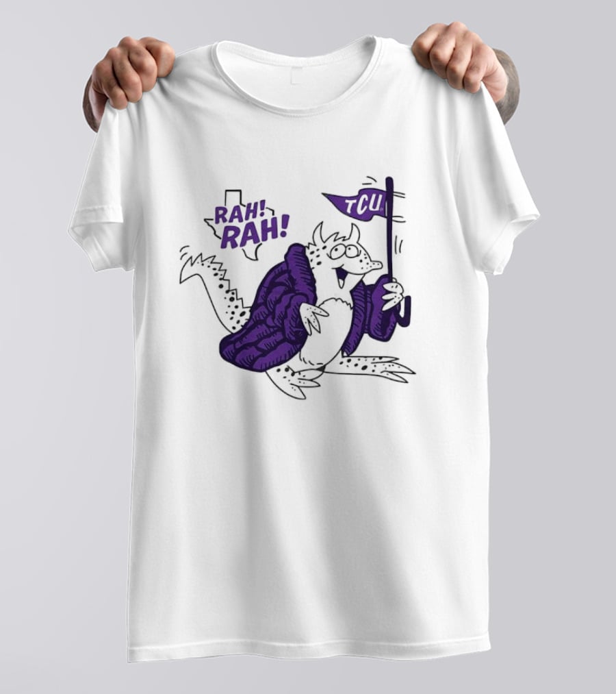 TCU Rah Rah Horned Frog Cheer Flag T-Shirt