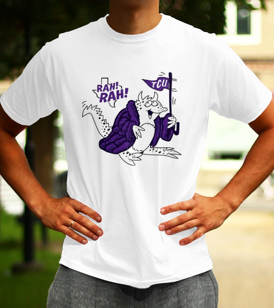 TCU Rah Rah Horned Frog Cheer Flag T-Shirt