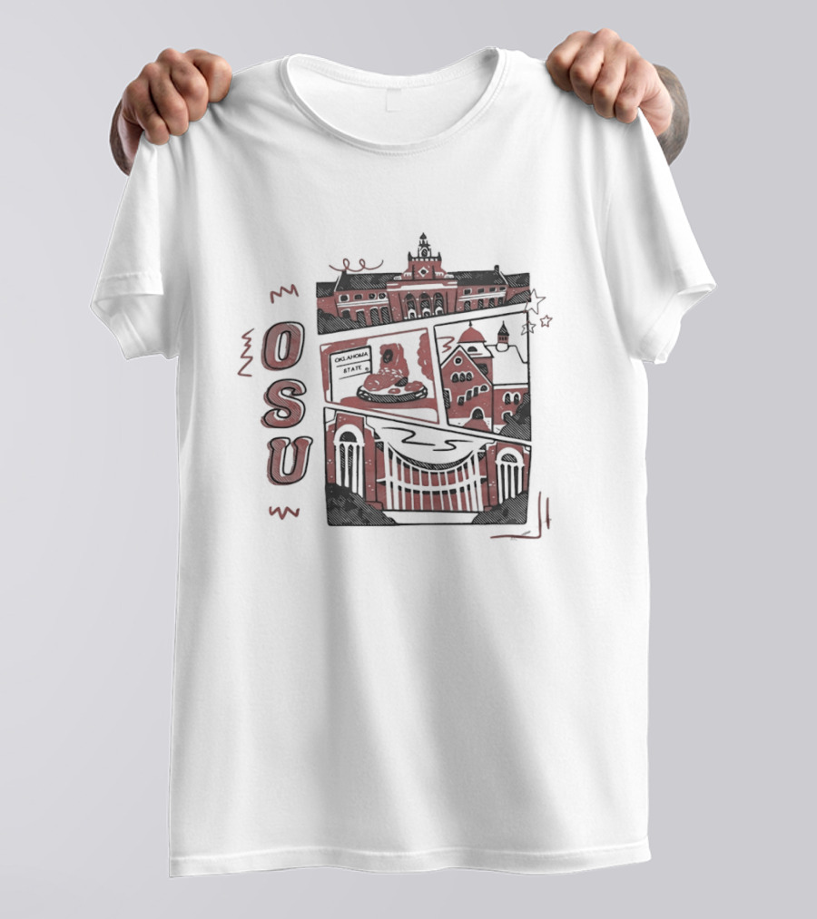 Oklahoma State University Campus Landmarks OSU T-Shirt