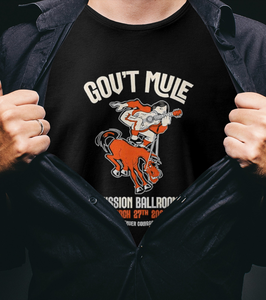 Gov't Mule Mission Ballroom March 27th 2026 Denver Colorado T-Shirt