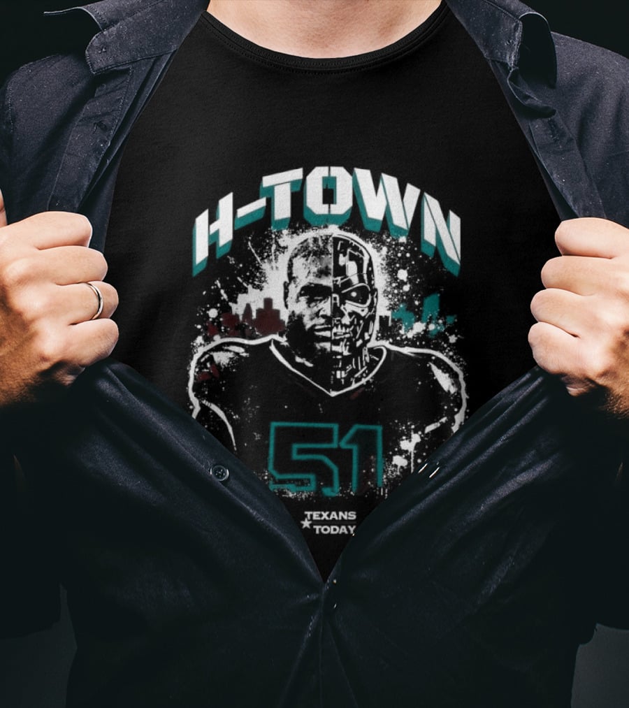 H Town 51 Will Anderson Jr. Robo Killer Texas T-Shirt