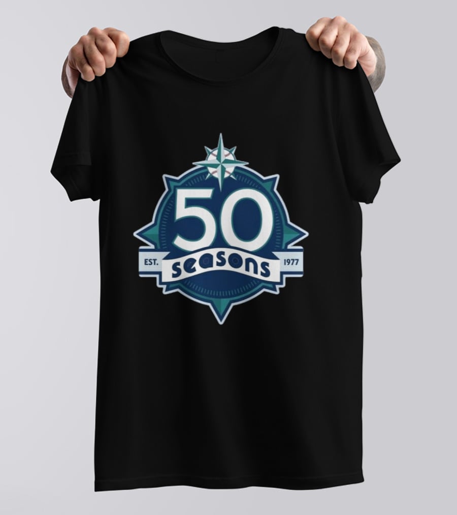 Cal Raleigh Seattle 50 Seasons Est. 1977 T-Shirt