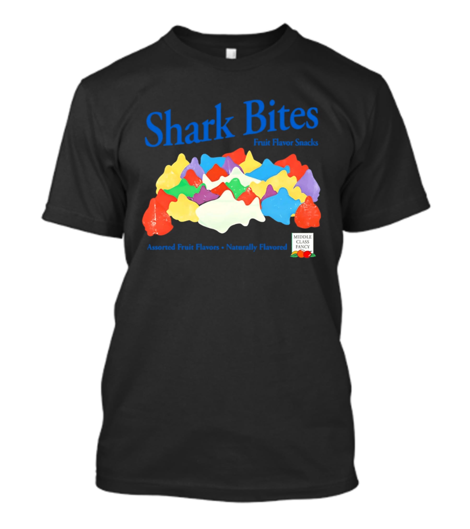 Shark Bites Fruit Flavor Snacks Assorted Fruit Flavors Naturally Flavored T-Shirt