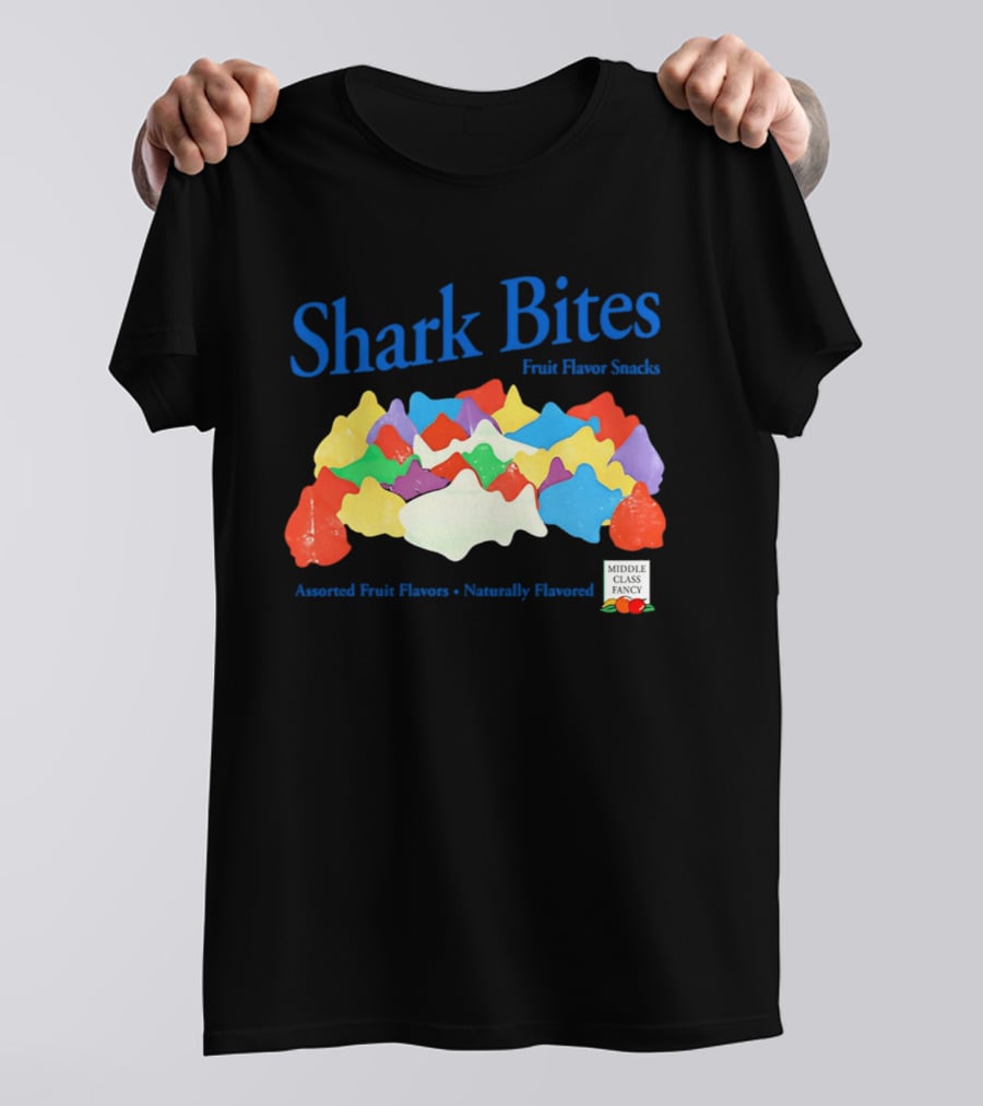 Shark Bites Fruit Flavor Snacks Assorted Fruit Flavors Naturally Flavored T-Shirt
