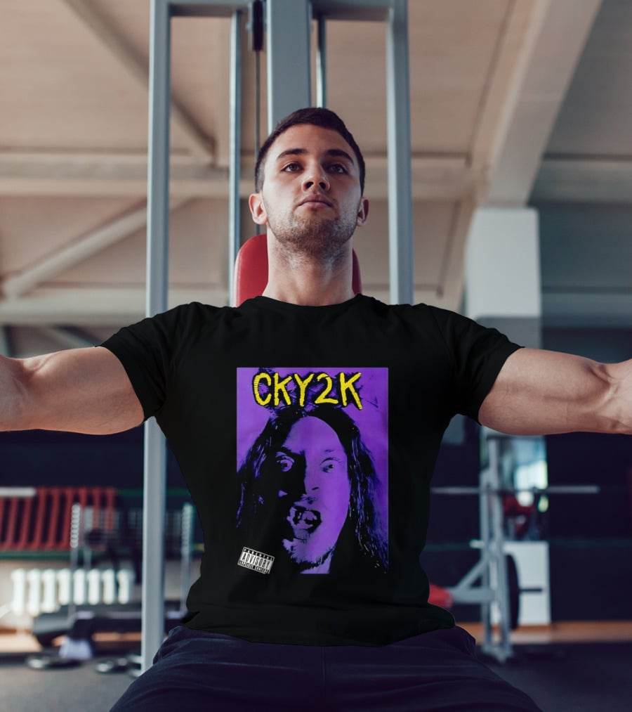 CKY2K Explicit Content Purple Portrait Bam Margera T-Shirt