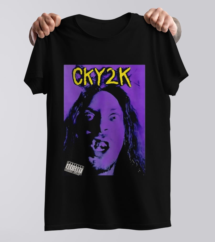 CKY2K Explicit Content Purple Portrait Bam Margera T-Shirt