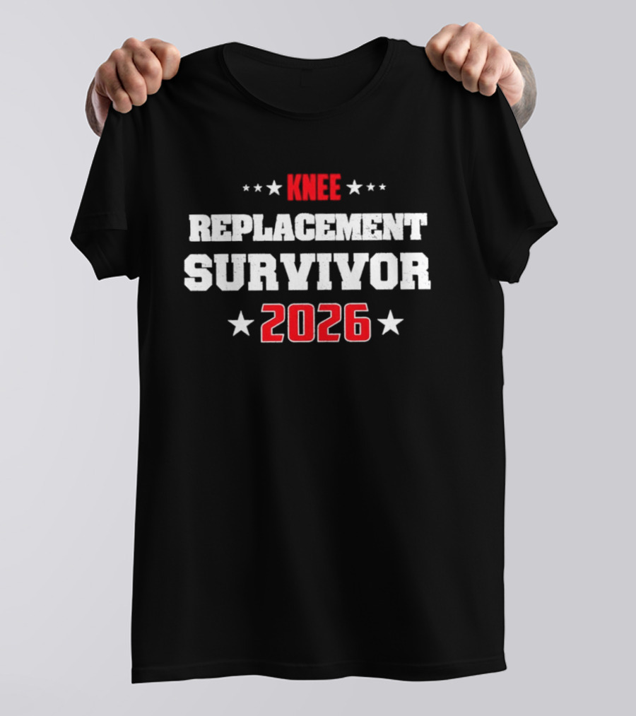 Knee Replacement Survivor 2026 Stars T-Shirt