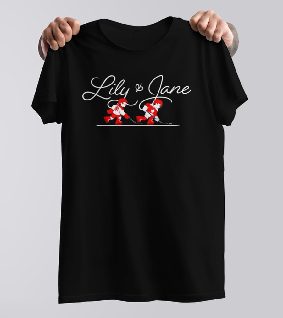 Lily And Jane NHL Hockey Players Canada 81 Red And White T-Shirt