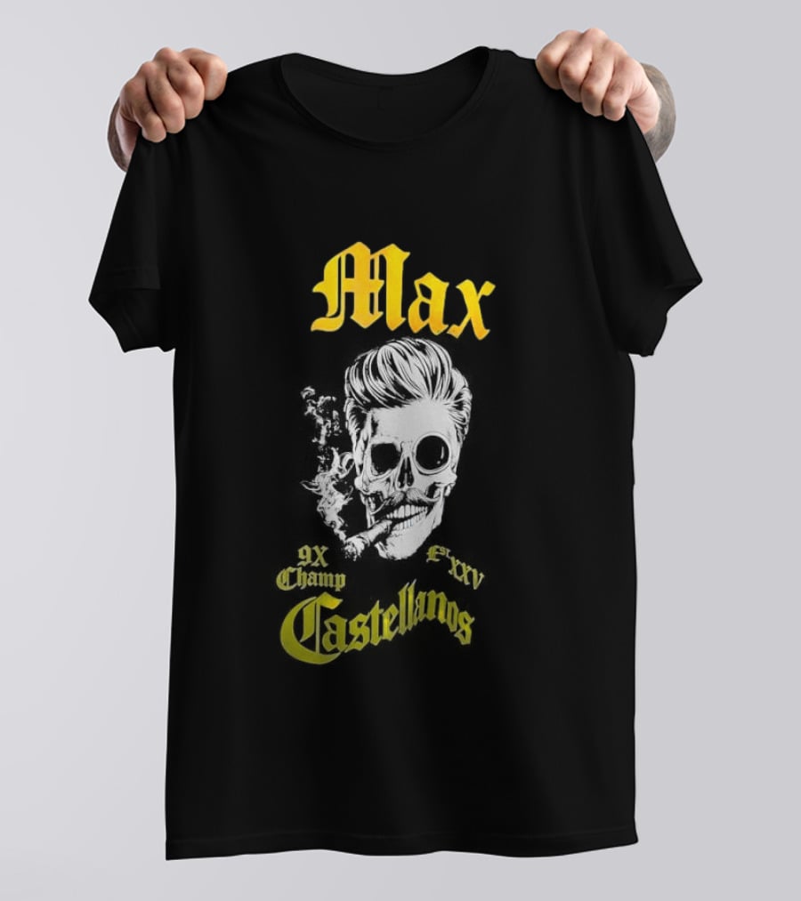 Max Castellanos 9x Champ Shaka Skull T-Shirt
