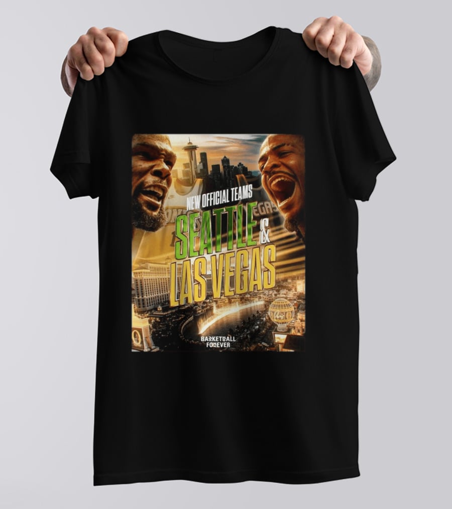 New Official Teams Seattle Las Vegas Basketball Forever 2026 T-Shirt