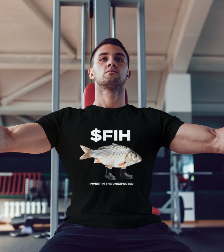 $FIH Invest In The Unexpected Fish With Boots T-Shirt