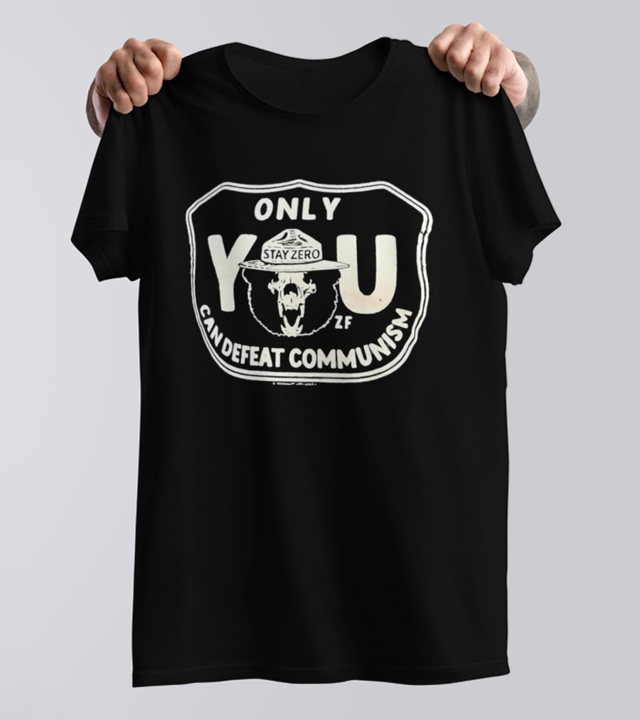 Only You Can Defeat Communism Smokey Bear T-Shirt