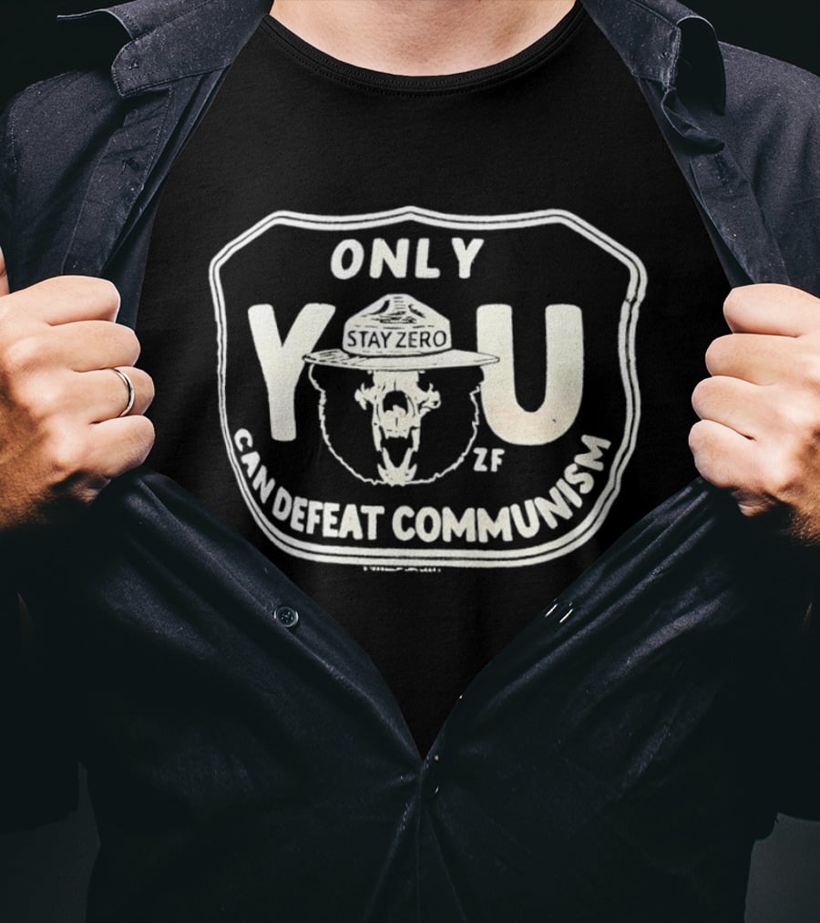 Only You Can Defeat Communism Smokey Bear T-Shirt
