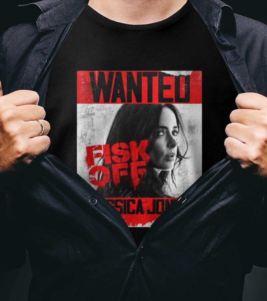 Wanted Jessica Jones Fisk Off Daredevil Born Again Season 2 T-Shirt