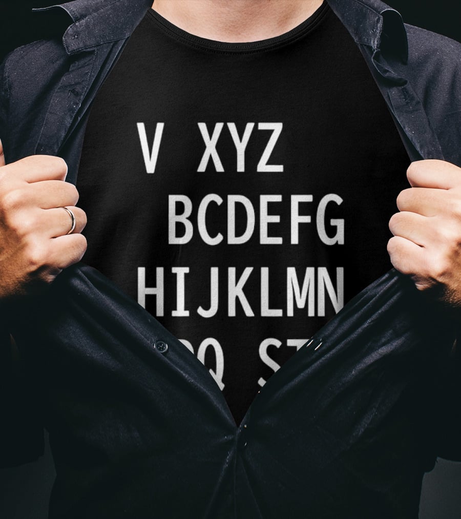 V Xyz Bcdefg Hijklmn Opq Stu T-Shirt