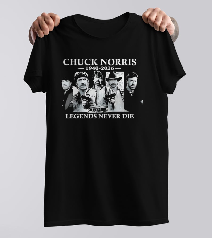 Chuck Norris 1940 2026 Legends Never Die T-Shirt