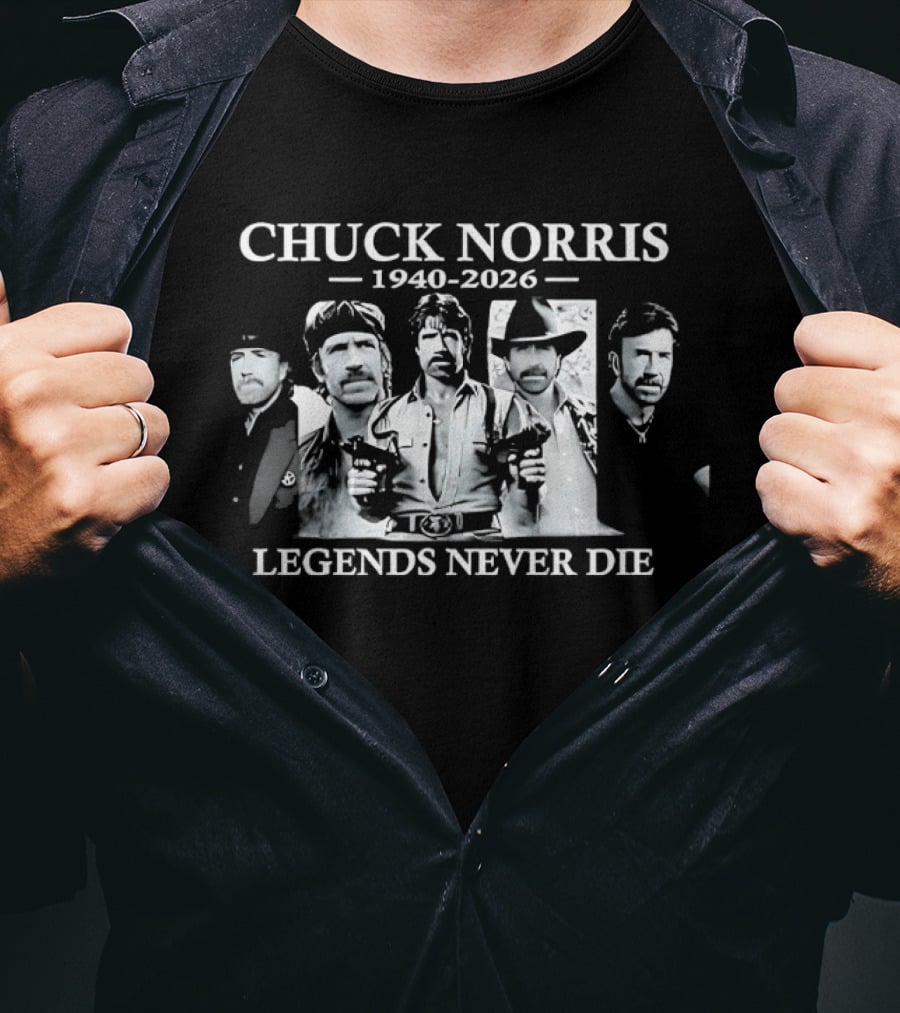 Chuck Norris 1940 2026 Legends Never Die T-Shirt