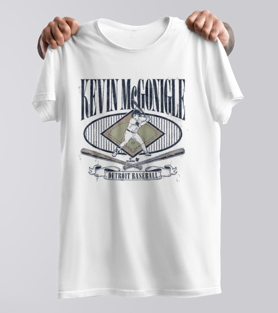 Kevin McGonigle Detroit Baseball Diamond Standouts T-Shirt