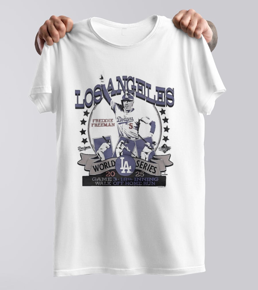 Los Angeles Dodgers World Series 18th Inning Walk Off Home Run Freddie Freeman T-Shirt