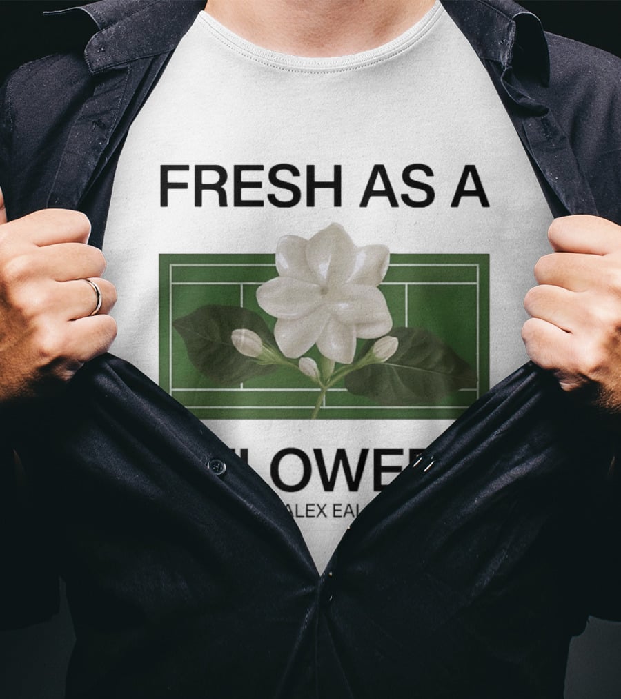 Fresh As A Flower Alex Eala Tennis Court Blossom T-Shirt
