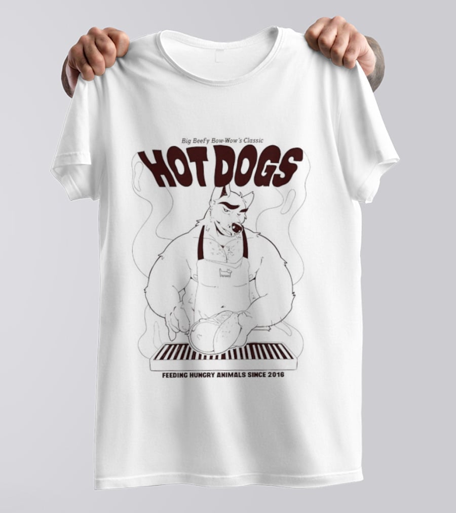Hot Dogs Feeding Hungry Animals Since 2016 BBQ Chef T-Shirt