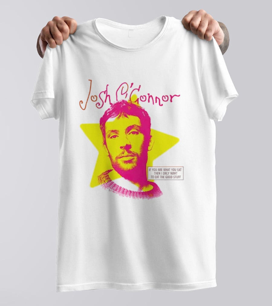 Josh O'Connor Bold Pink Yellow Star Style Eat Cooks Science T-Shirt