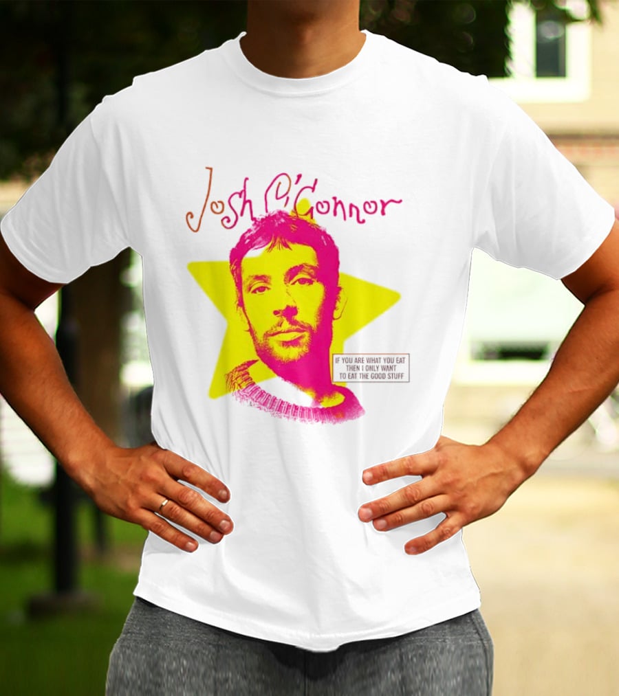 Josh O'Connor Bold Pink Yellow Star Style Eat Cooks Science T-Shirt