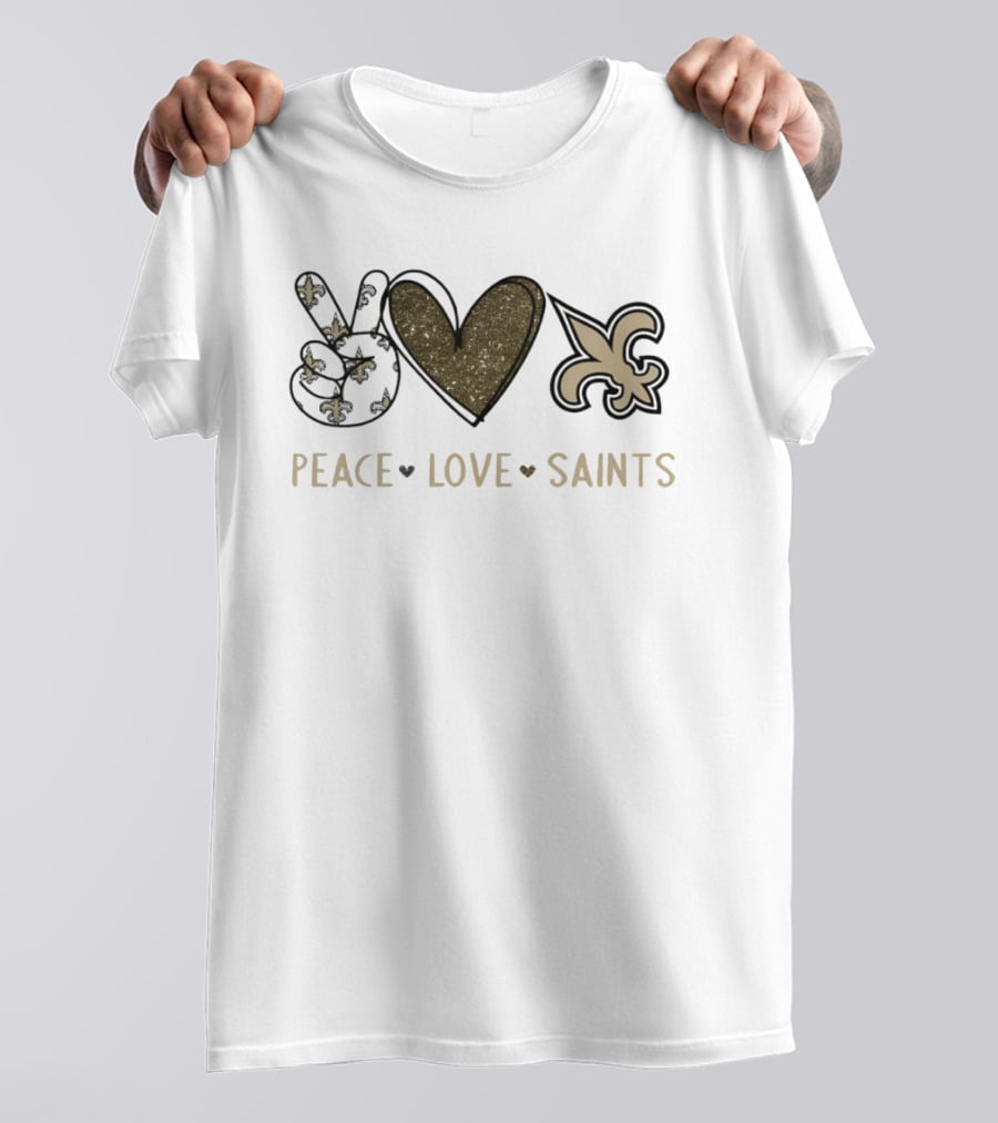 Peace Love New Orleans Saints Football 2026 T-Shirt