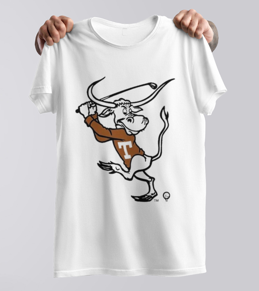Texas Longhorn Swinging Bull Men's Golf T-Shirt