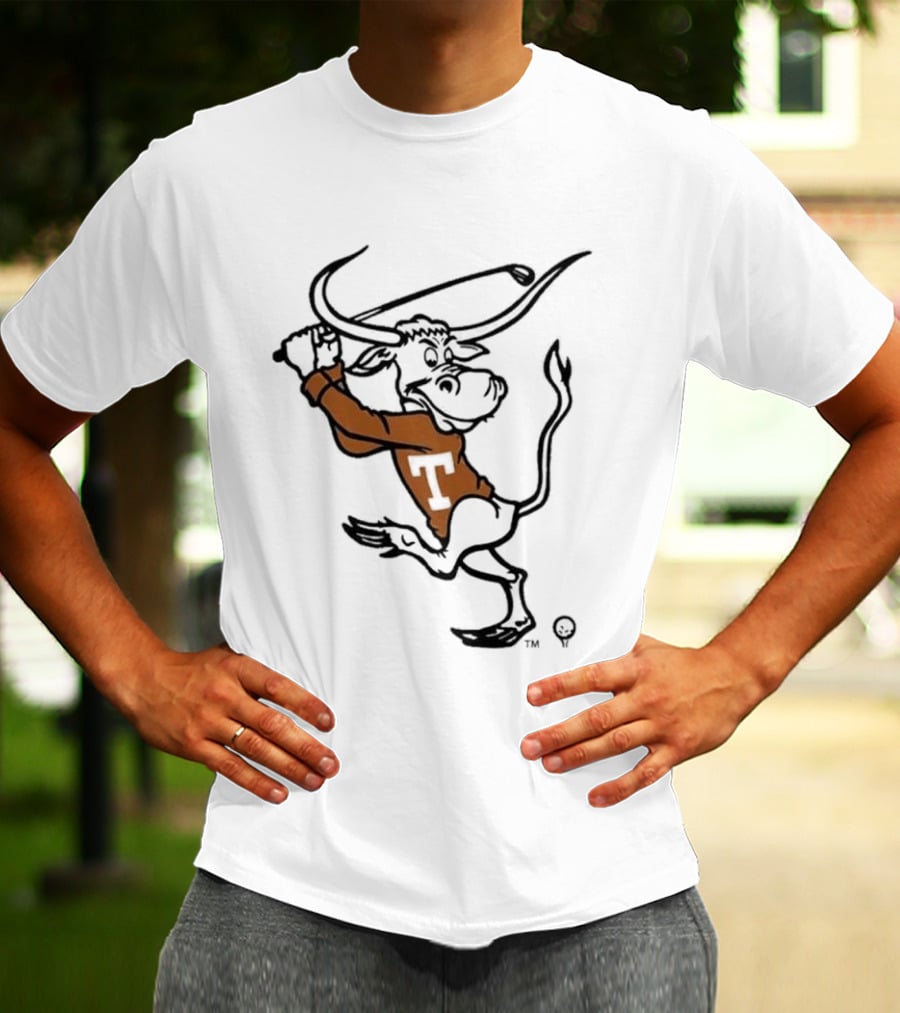 Texas Longhorn Swinging Bull Men's Golf T-Shirt