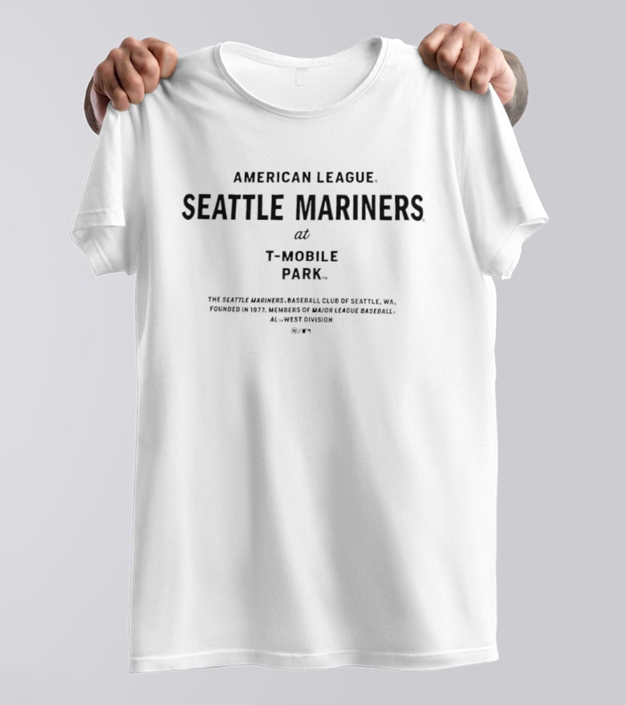 American League Seattle Mariners Mobile Park Historic Sandstone Foundation T-Shirt