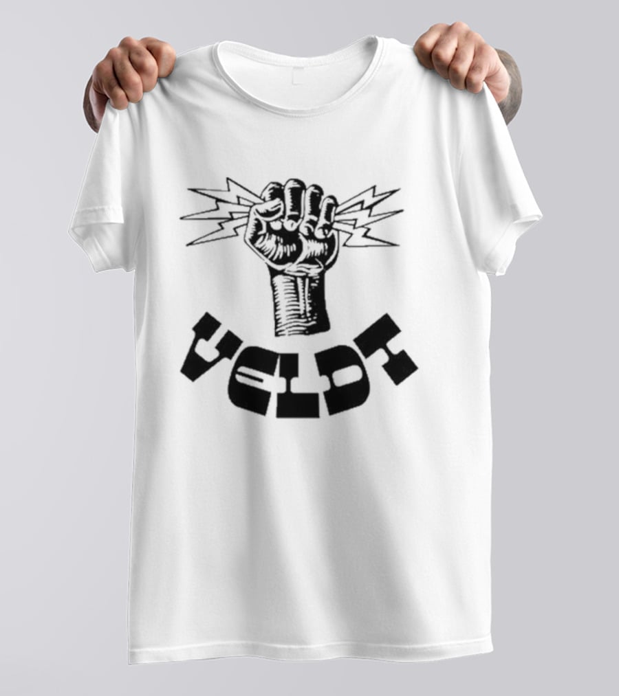 Invisible Youth Empowered Fist With Electric Thunderbolts Veldt T-Shirt