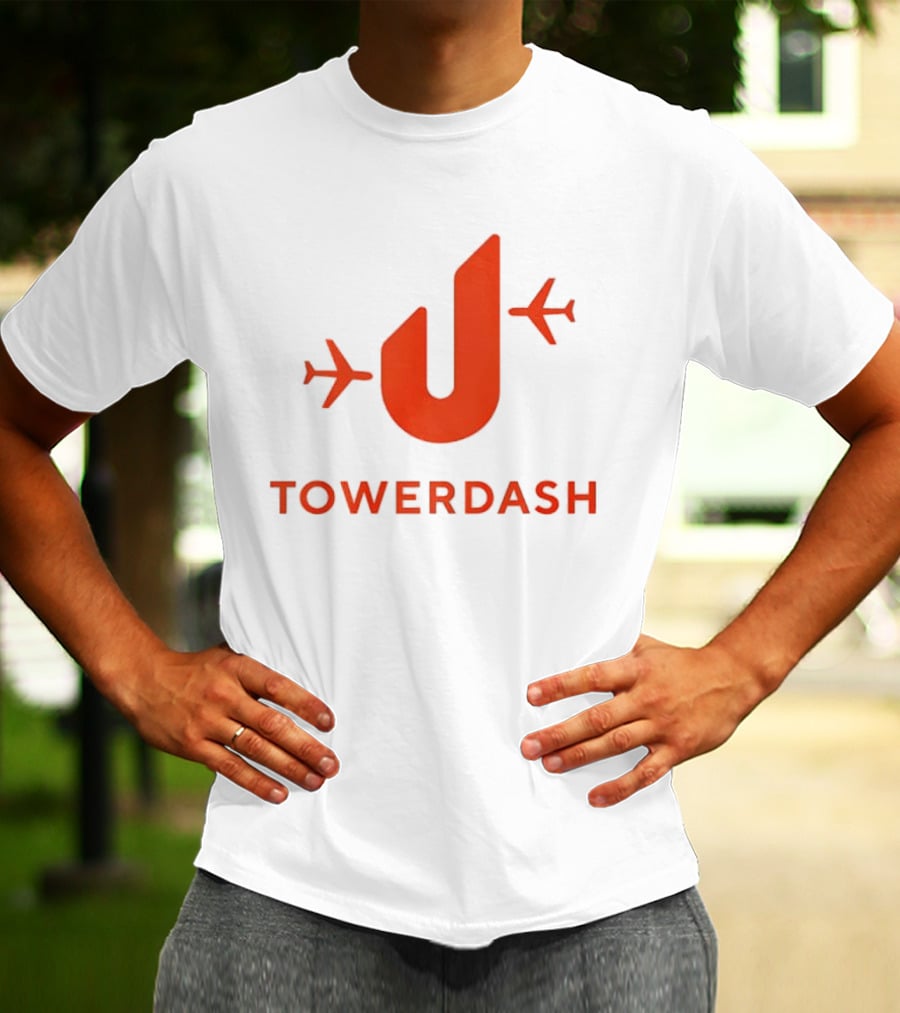 TOWER DASH Airplanes Iconic Red U Shape T-Shirt