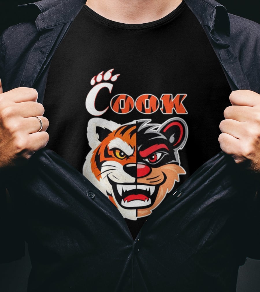 Cincinnati Bengals Bearcats Cook Split Face T-Shirt