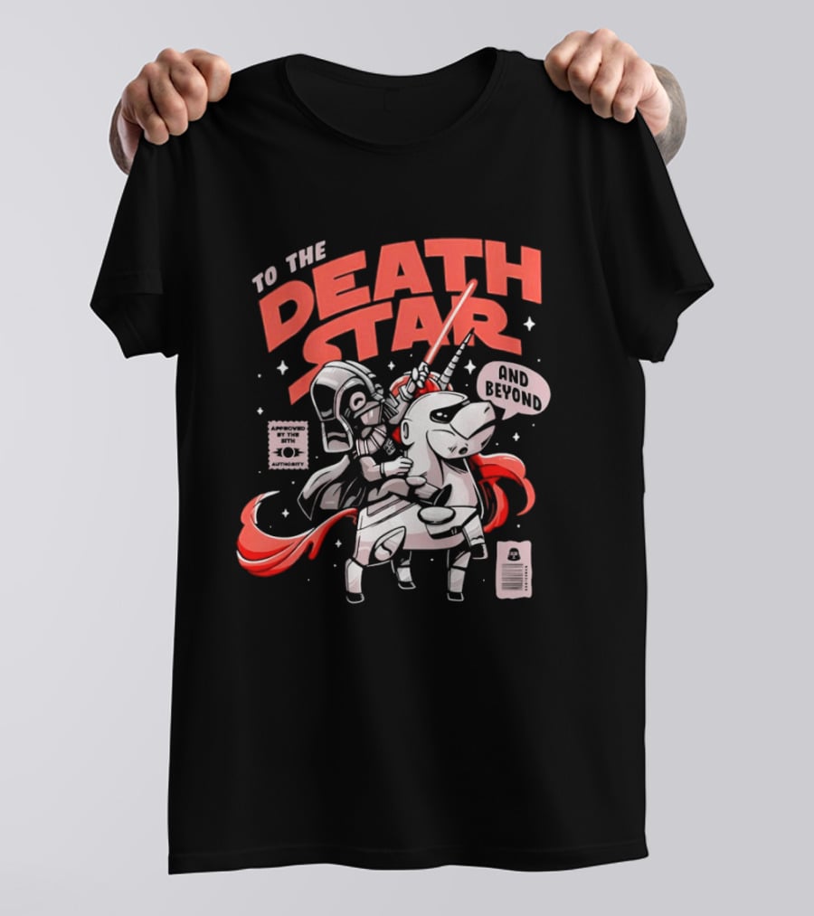 To The Death Star And Beyond Unicorn Wars T-Shirt
