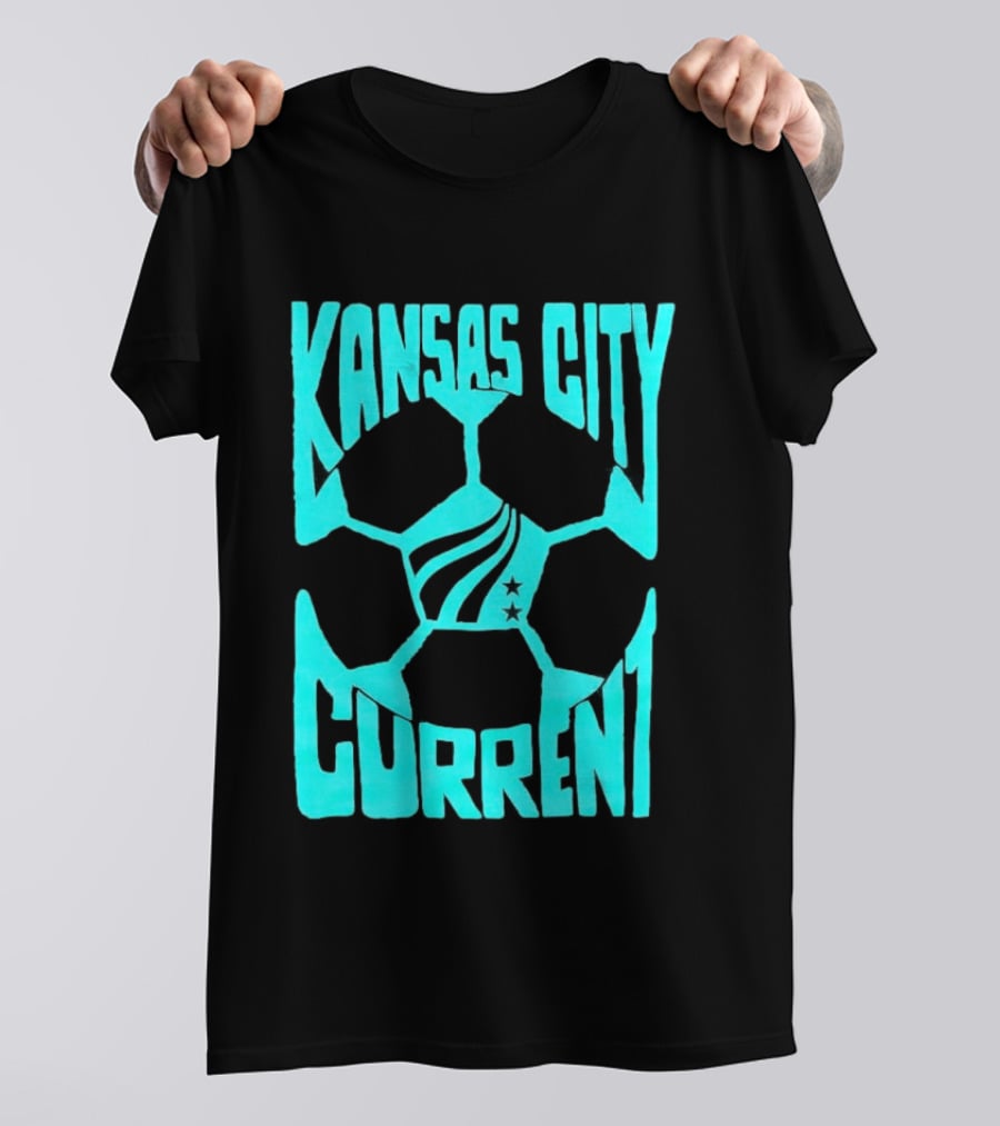 Kansas City Current NWSL Soccer Ball Kansas City Current T-Shirt