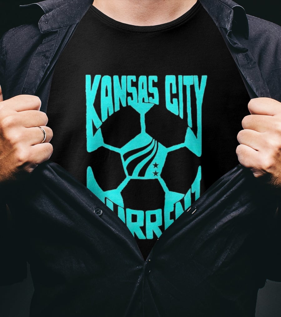 Kansas City Current NWSL Soccer Ball Kansas City Current T-Shirt