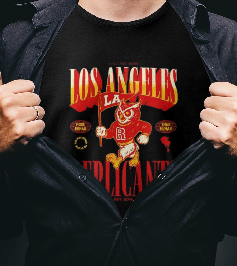 Los Angeles Replicants Owl Mascot More Human Than Human Blade Runner Est 2019 T-Shirt
