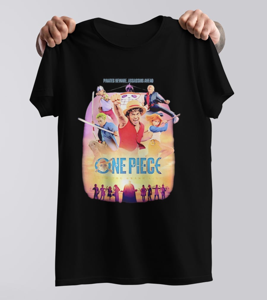 One Piece Luffy And Friends Pirates Journey To The Grand Line T-Shirt