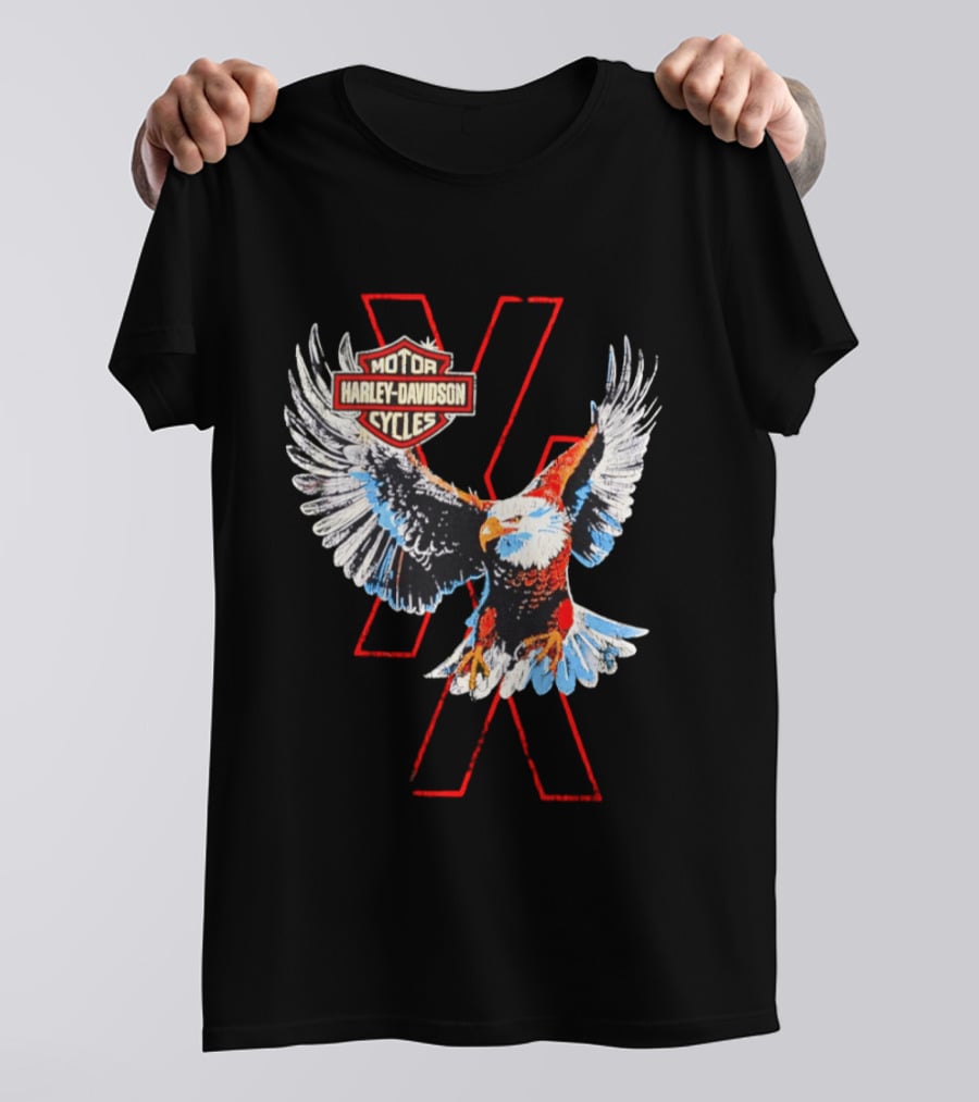 Machine Gun Kelly Harley Davidson X MGK Lost Americana Flying Eagle Cycles T-Shirt